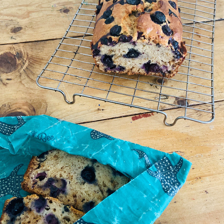 Banana and Blueberry Spelt Loaf - Your weekend baking needs all wrapped up!