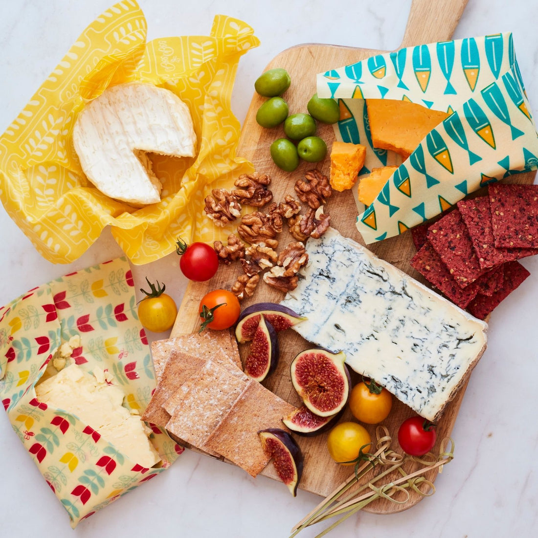 Beeswax Food Wraps (Nature Pack of 5)