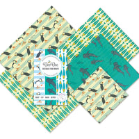 Beeswax Food Wraps (Ocean Pack of 5)