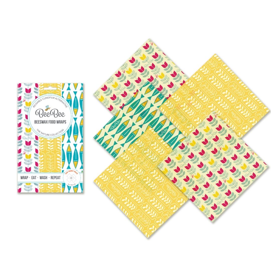 Beeswax Food Wraps (Nature - Teeny 5 Pack)