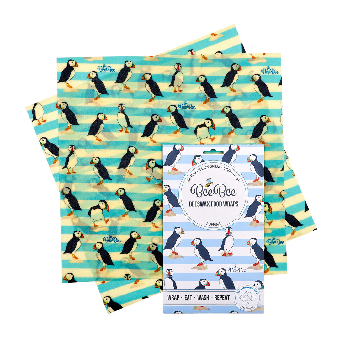 Beeswax Sandwich Wraps (Puffins)