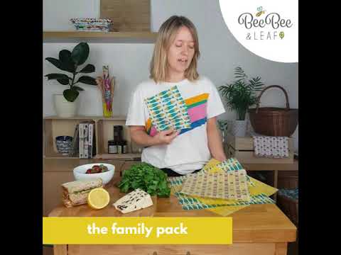 Beeswax Food Wraps (Nature Pack of 5)