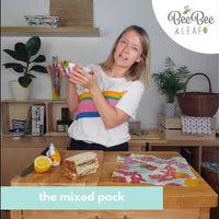 instructional video - how to use beeswax food wraps mixed sizes pack